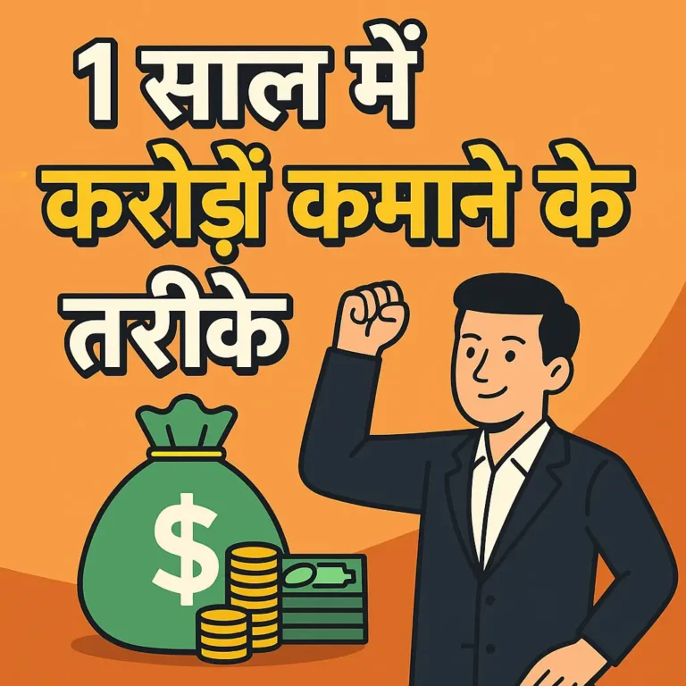 1 साल में करोड़ों कमाने के तरीके