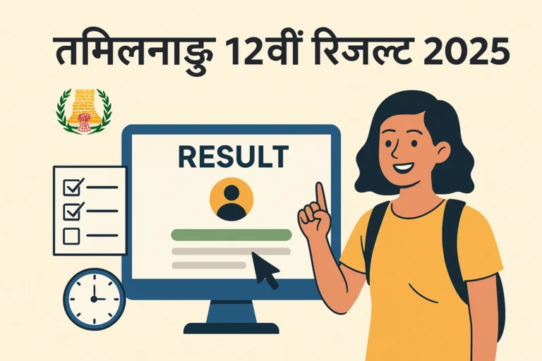 12वीं बोर्ड रिजल्ट 2025 तमिलनाडु