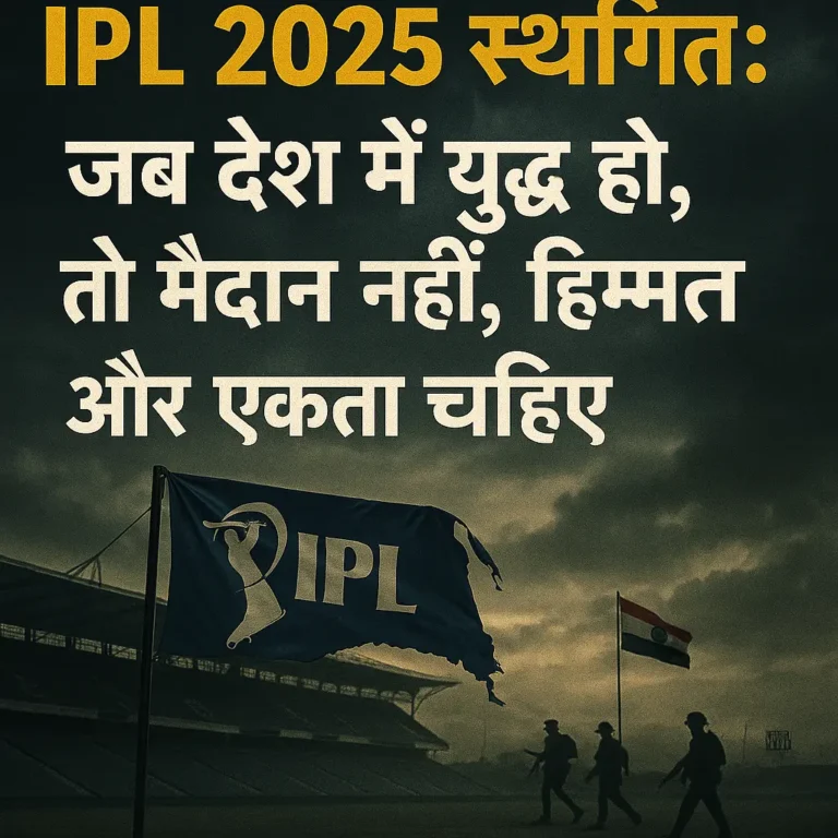IPL 2025 स्थगित